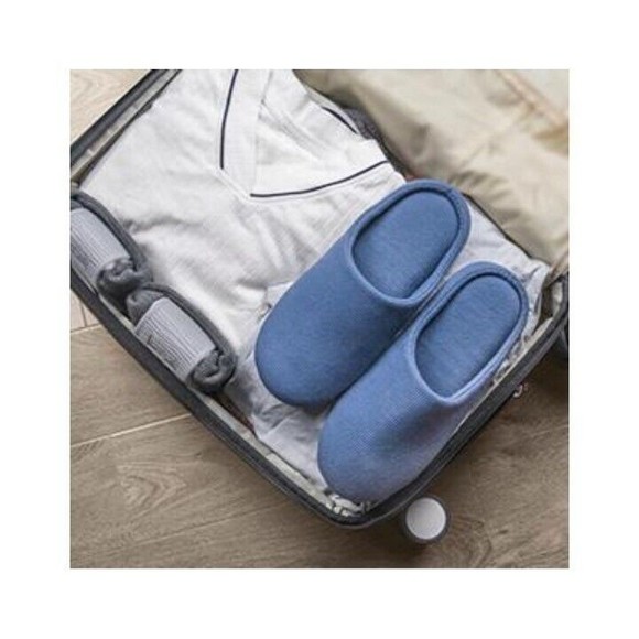 ULTRAIDEAS Men's Lightweight Cotton Slippers with Memory Foam and Soft Sole - Picture 10 of 11